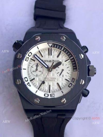 Copy Audemars Piguet Royal Oak Offshore Diver Chronograph Watch Black Case